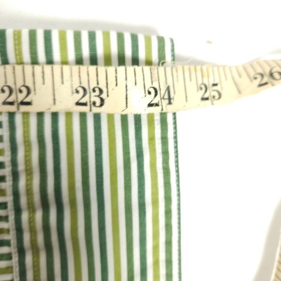 VTG Chaps Ralph Lauren Mens Large Green Striped Long Sleeve Button Up Shirt - Picture 7 of 8